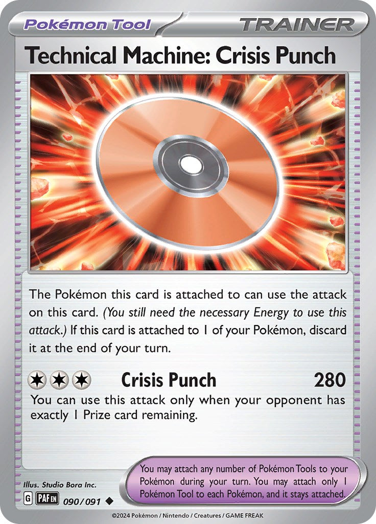 Technical Machine: Crisis Punch (090/091) [Scarlet & Violet: Paldean Fates] | Play N Trade Winnipeg