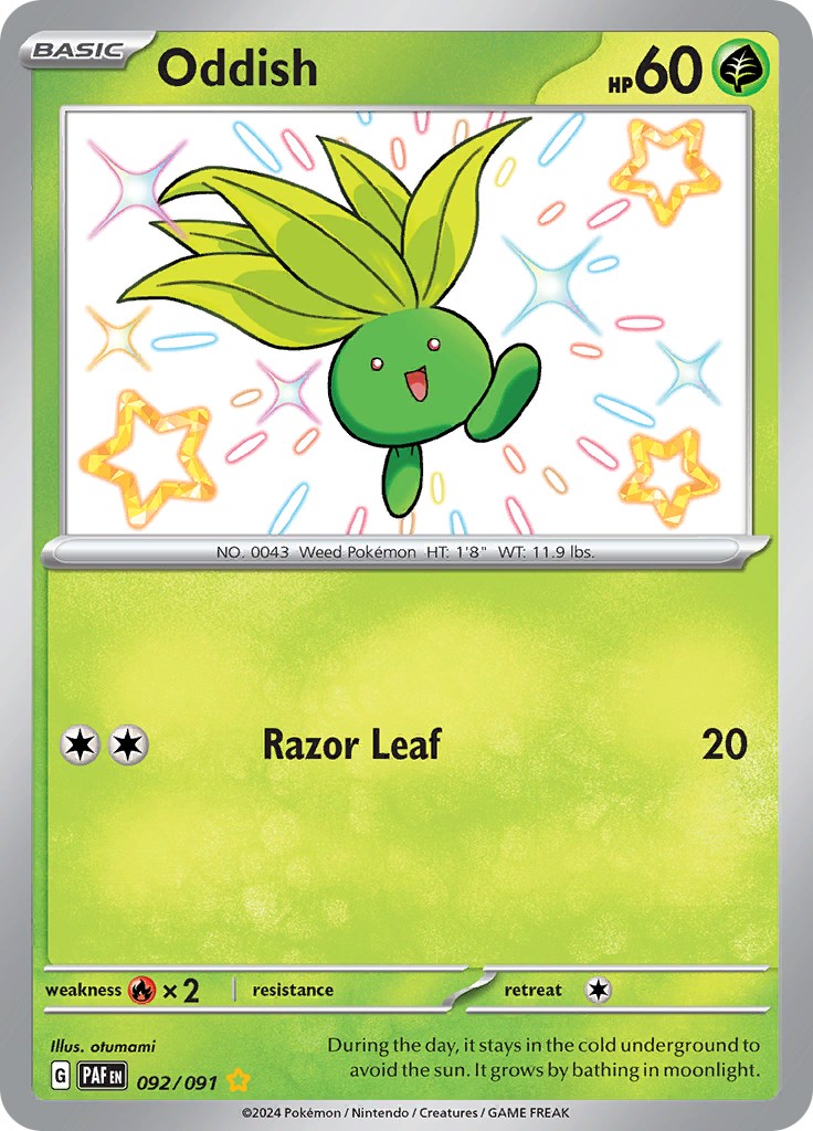 Oddish (092/091) [Scarlet & Violet: Paldean Fates] | Play N Trade Winnipeg