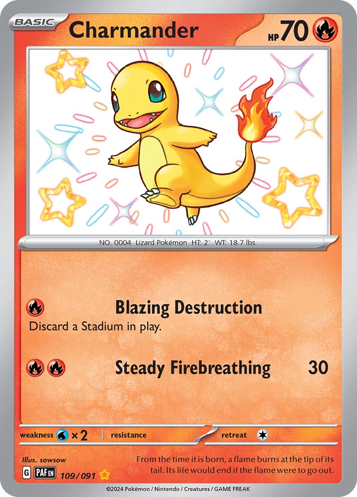 Charmander (109/091) [Scarlet & Violet: Paldean Fates] | Play N Trade Winnipeg