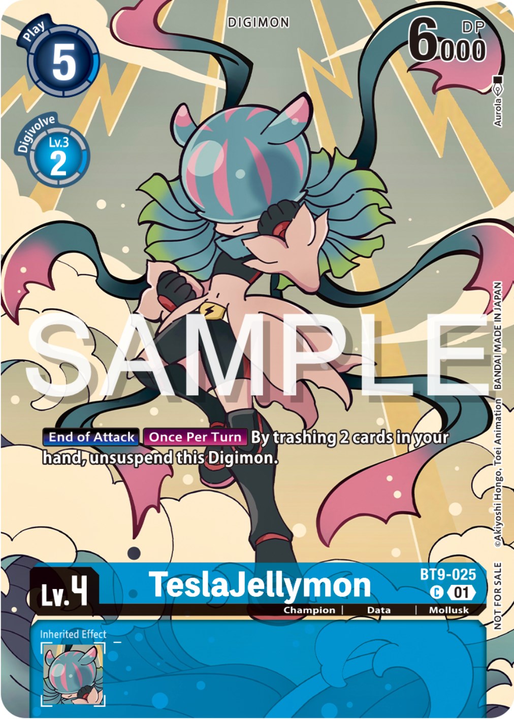 TeslaJellymon [BT9-025] (Digimon Illustration Competition Pack 2023) [X Record Promos] | Play N Trade Winnipeg