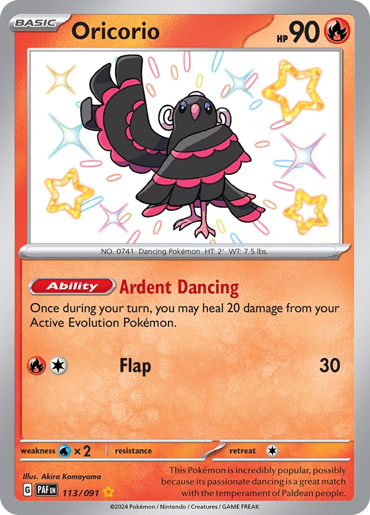 Oricorio (113/091) [Scarlet & Violet: Paldean Fates] | Play N Trade Winnipeg