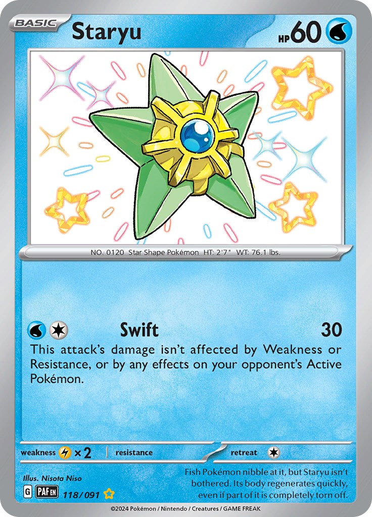 Staryu (118/091) [Scarlet & Violet: Paldean Fates] | Play N Trade Winnipeg