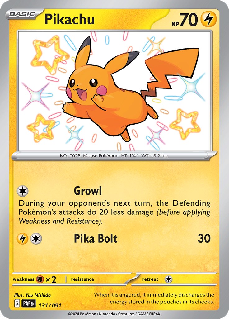 Pikachu (131/091) [Scarlet & Violet: Paldean Fates] | Play N Trade Winnipeg