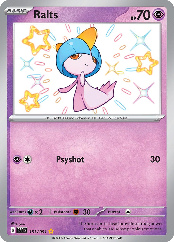 Ralts (153/091) [Scarlet & Violet: Paldean Fates] | Play N Trade Winnipeg