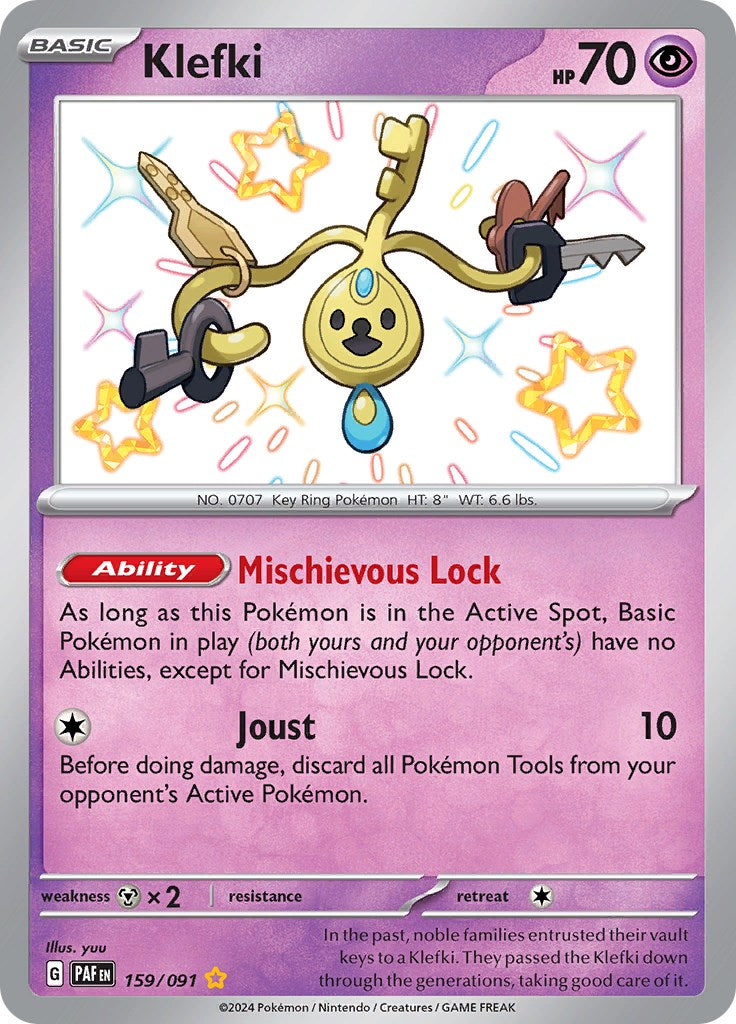 Klefki (159/091) [Scarlet & Violet: Paldean Fates] | Play N Trade Winnipeg