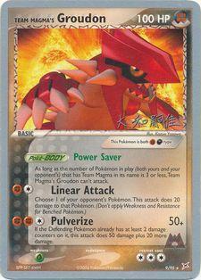 Team Magma's Groudon (9/95) (Magma Spirit - Tsuguyoshi Yamato) [World Championships 2004] | Play N Trade Winnipeg