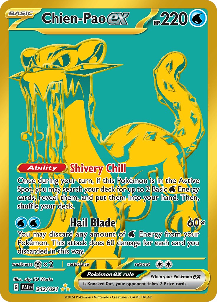 Chien-Pao ex (242/091) [Scarlet & Violet: Paldean Fates] | Play N Trade Winnipeg