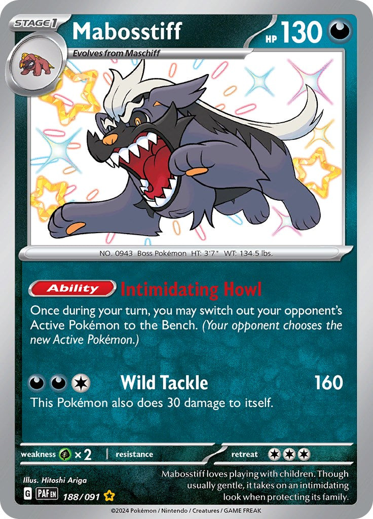 Mabosstiff (188/091) [Scarlet & Violet: Paldean Fates] | Play N Trade Winnipeg