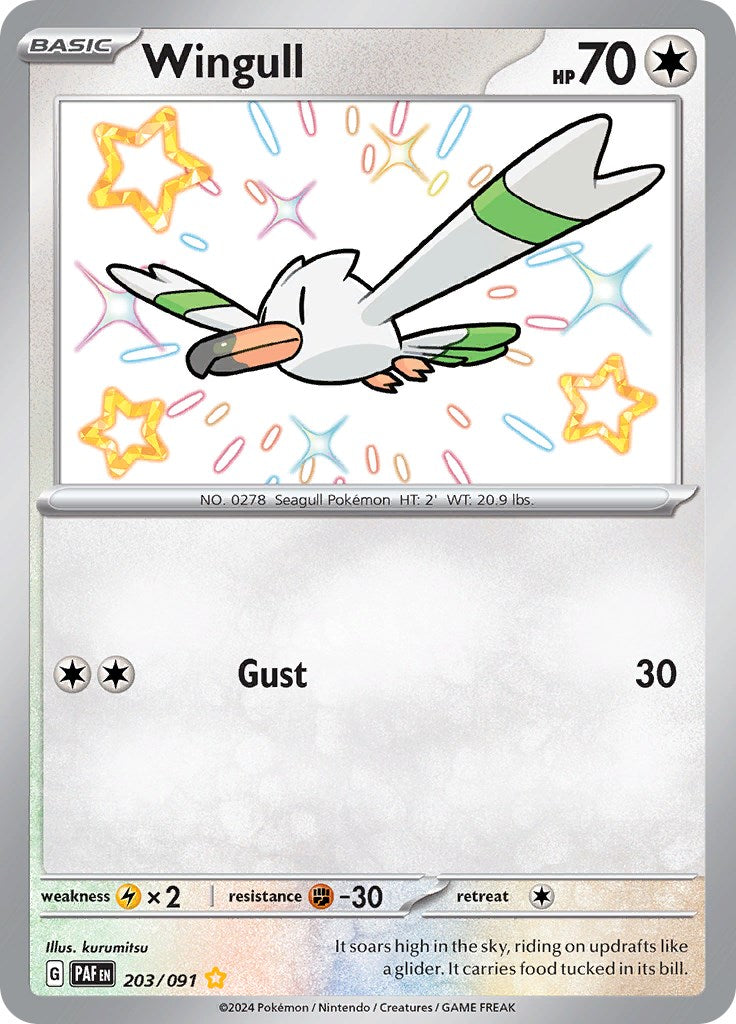 Wingull (203/091) [Scarlet & Violet: Paldean Fates] | Play N Trade Winnipeg