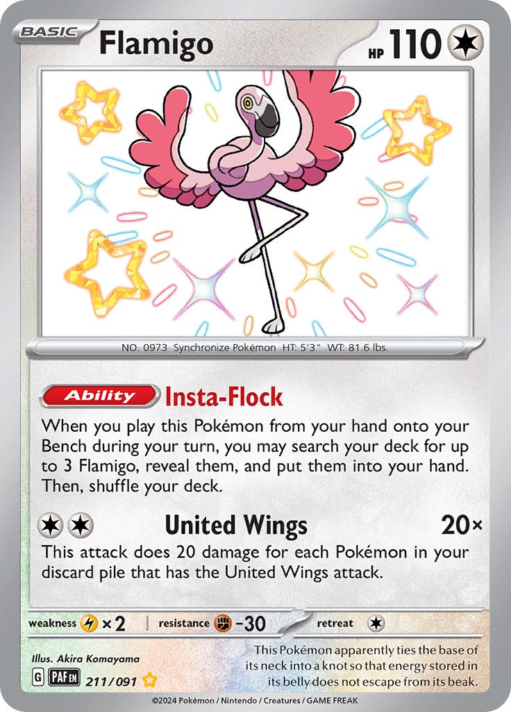 Flamigo (211/091) [Scarlet & Violet: Paldean Fates] | Play N Trade Winnipeg