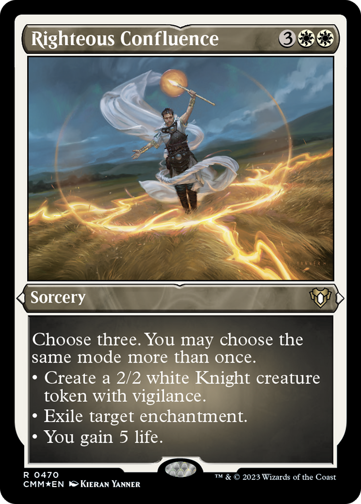 Righteous Confluence (Foil Etched) [Commander Masters] | Play N Trade Winnipeg