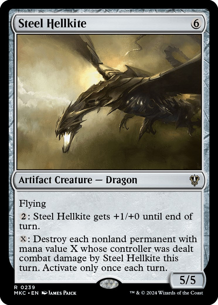 Steel Hellkite [Murders at Karlov Manor Commander] | Play N Trade Winnipeg