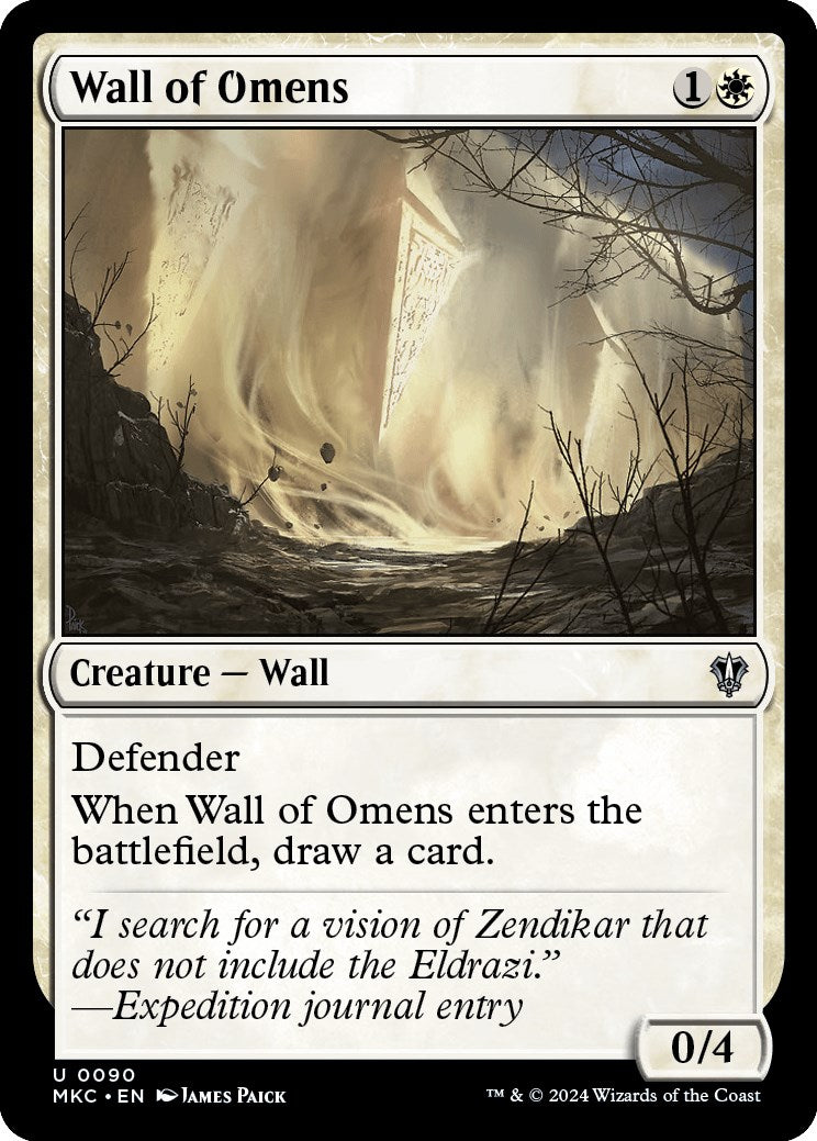 Wall of Omens [Murders at Karlov Manor Commander] | Play N Trade Winnipeg