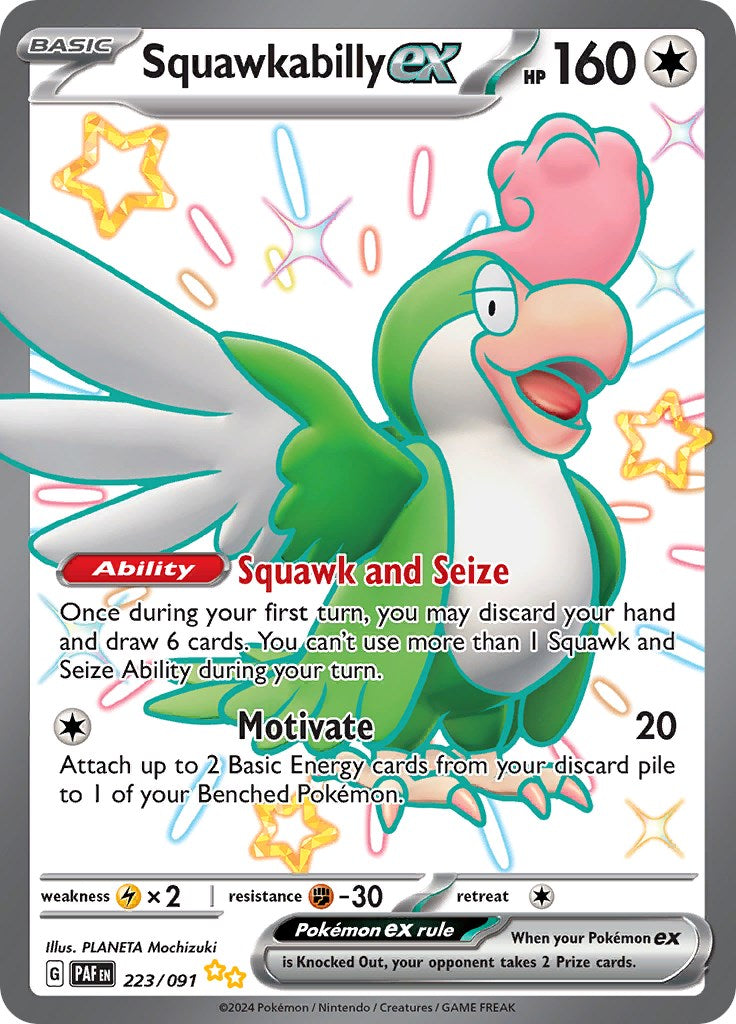 Squawkabilly ex (223/091) [Scarlet & Violet: Paldean Fates] | Play N Trade Winnipeg