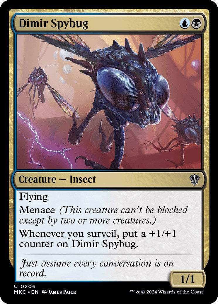 Dimir Spybug [Murders at Karlov Manor Commander] | Play N Trade Winnipeg