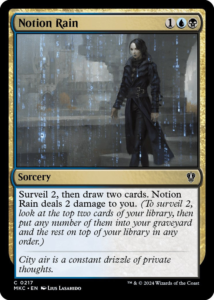 Notion Rain [Murders at Karlov Manor Commander] | Play N Trade Winnipeg