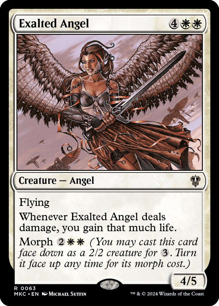 Exalted Angel [Murders at Karlov Manor Commander] | Play N Trade Winnipeg