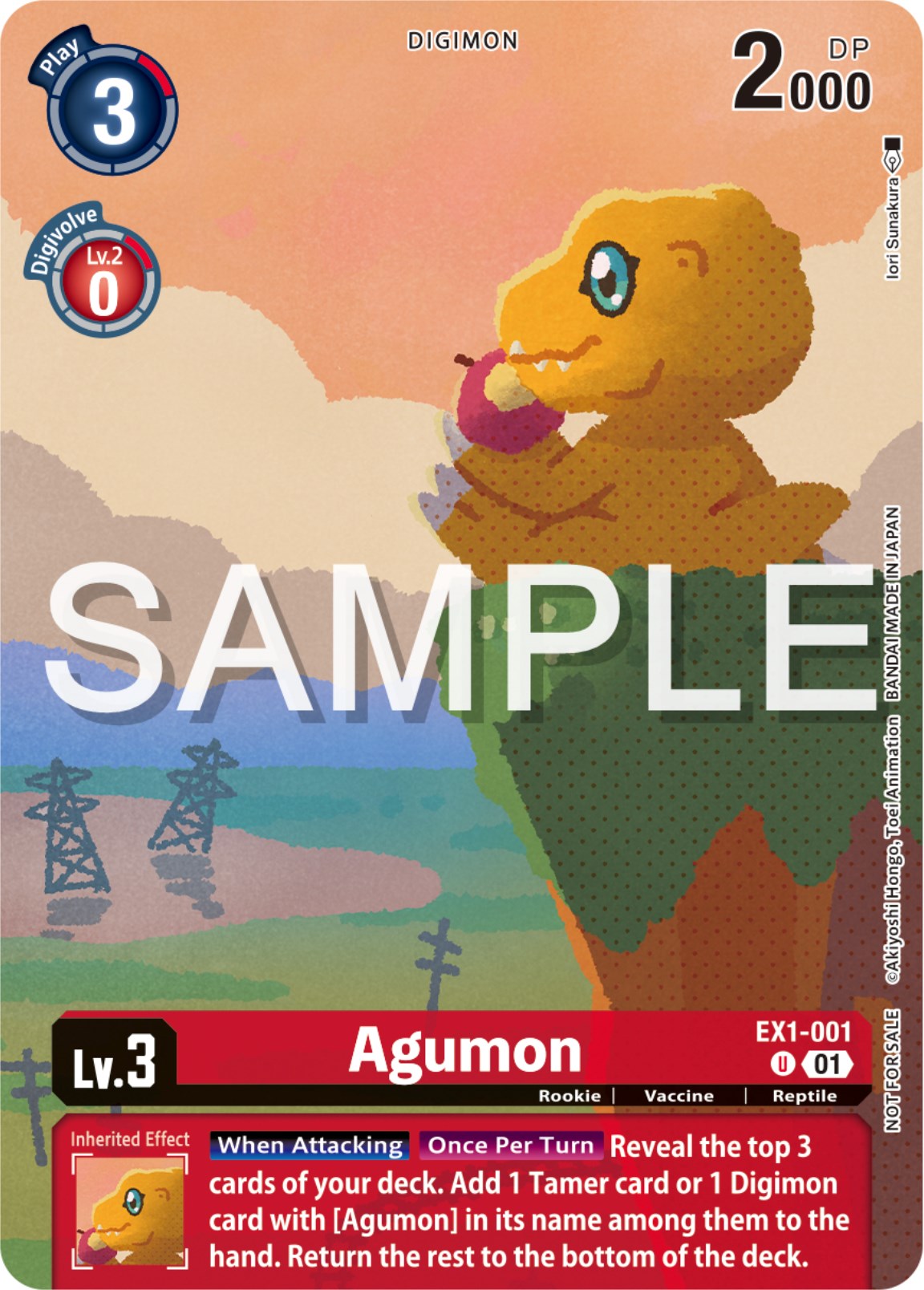 Agumon [EX1-001] (Digimon Illustration Competition Pack 2023) [Classic Collection Promos] | Play N Trade Winnipeg