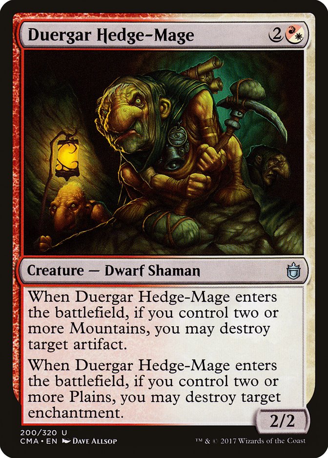 Duergar Hedge-Mage [Commander Anthology] | Play N Trade Winnipeg