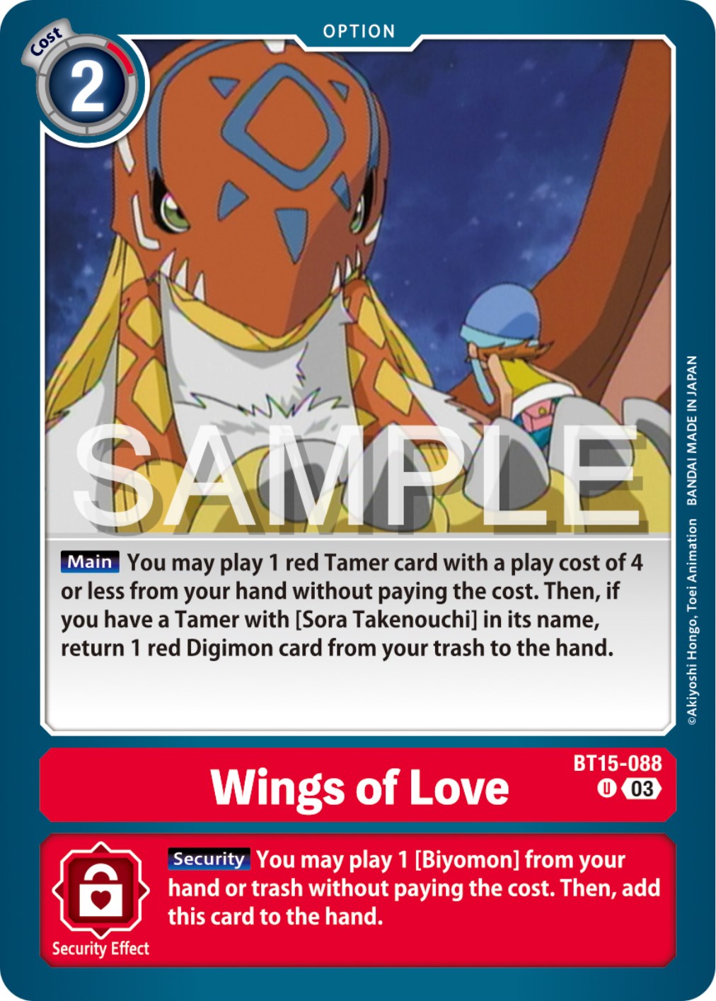 Wings of love [BT15-088] [Exceed Apocalypse] | Play N Trade Winnipeg