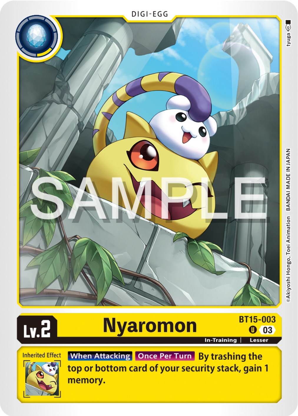 Nyaromon [BT15-003] [Exceed Apocalypse] | Play N Trade Winnipeg