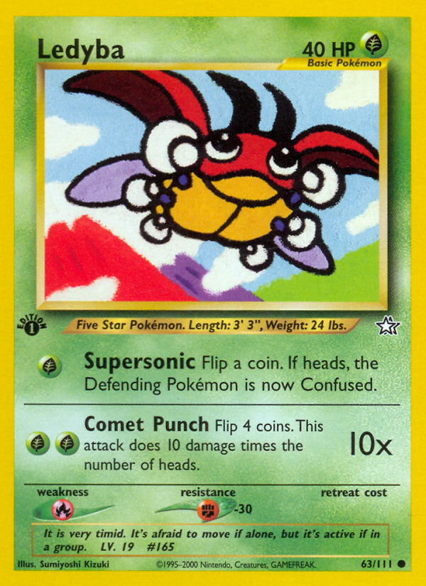 Ledyba (63/111) [Neo Genesis 1st Edition] | Play N Trade Winnipeg