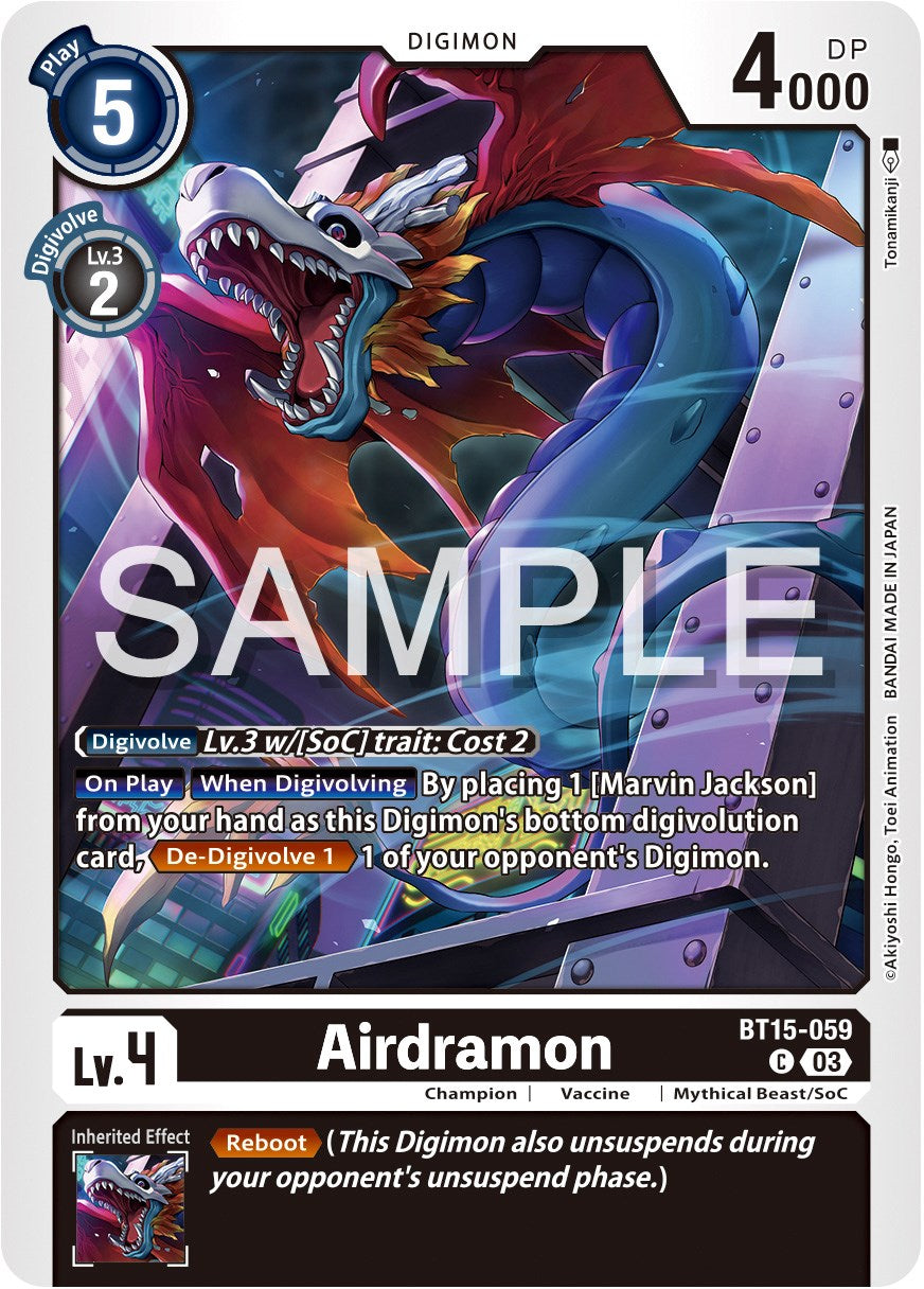 Airdramon [BT15-059] [Exceed Apocalypse] | Play N Trade Winnipeg