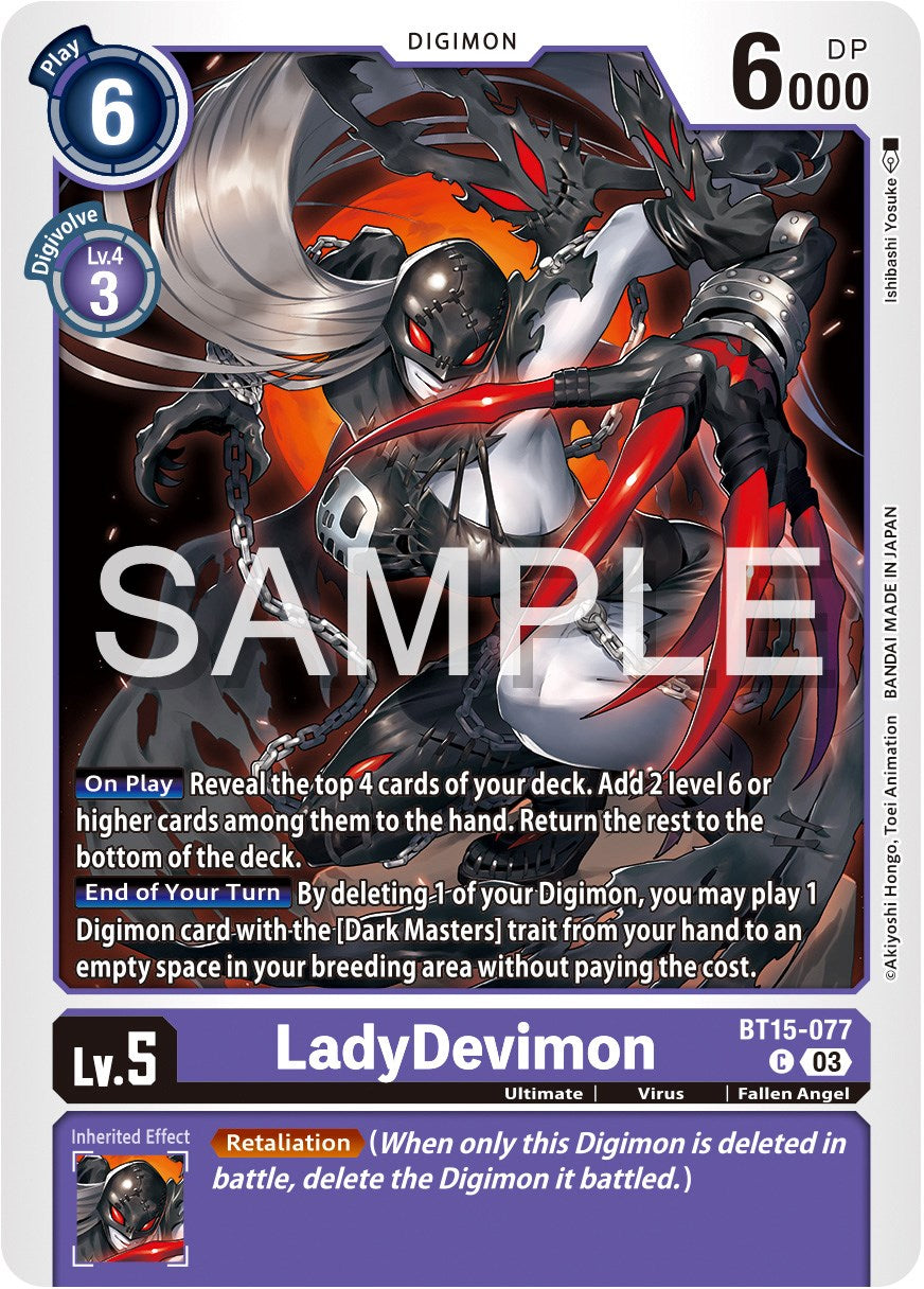 LadyDevimon [BT15-077] [Exceed Apocalypse] | Play N Trade Winnipeg