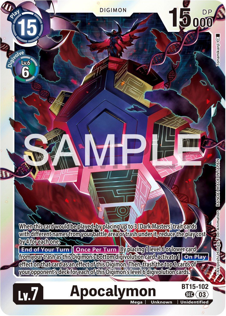 Apocalymon [BT15-102] [Exceed Apocalypse] | Play N Trade Winnipeg