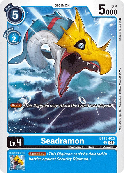 Seadramon [BT15-025] [Exceed Apocalypse] | Play N Trade Winnipeg