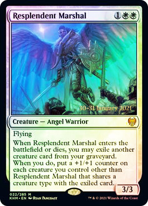 Resplendent Marshal [Kaldheim Prerelease Promos] | Play N Trade Winnipeg