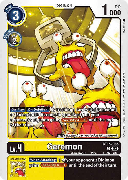 Geremon [BT15-035] [Exceed Apocalypse] | Play N Trade Winnipeg