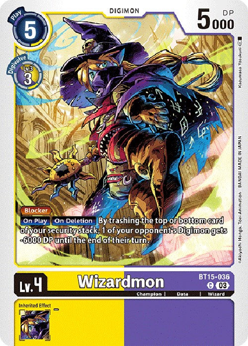 Wizardmon [BT15-036] [Exceed Apocalypse] | Play N Trade Winnipeg