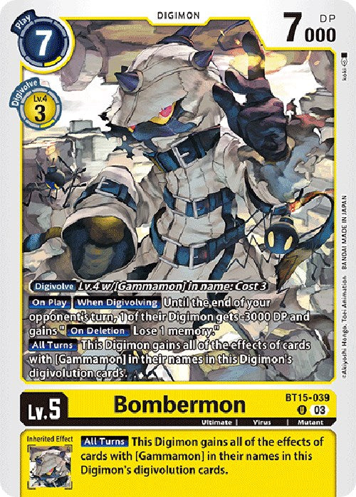 Bombermon [BT15-039] [Exceed Apocalypse] | Play N Trade Winnipeg