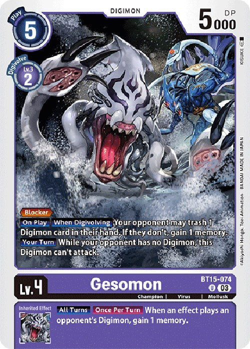 Gesomon [BT15-074] [Exceed Apocalypse] | Play N Trade Winnipeg