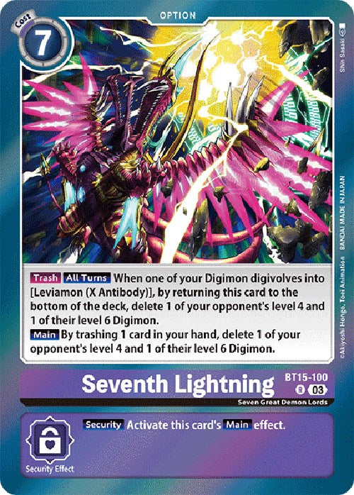 Seventh Lightning [BT15-100] [Exceed Apocalypse] | Play N Trade Winnipeg