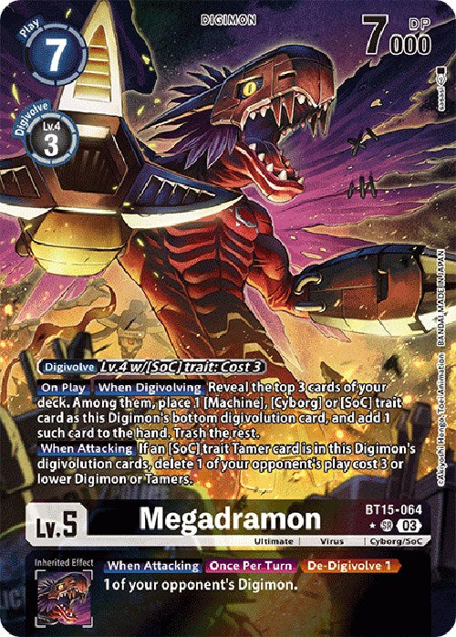 Megadramon [BT15-064] (Alternate Art) [Exceed Apocalypse] | Play N Trade Winnipeg