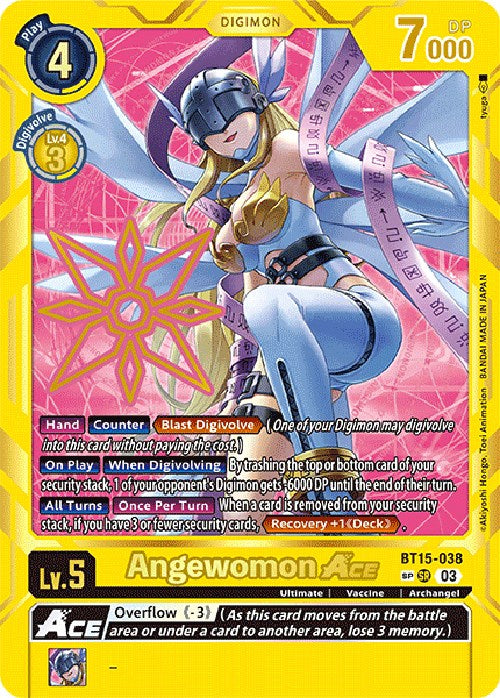 Angewomon Ace (Special Rare) [BT15-038] [Exceed Apocalypse] | Play N Trade Winnipeg