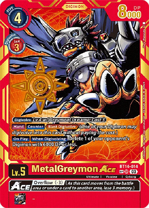 MetalGreymon Ace [BT14-014] [Exceed Apocalypse] | Play N Trade Winnipeg