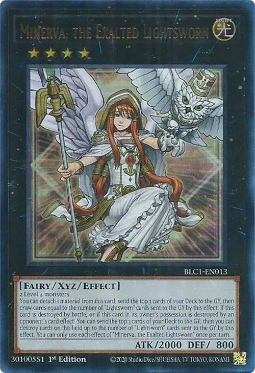 Minerva, the Exalted Lightsworn [BLC1-EN013] Ultra Rare | Play N Trade Winnipeg