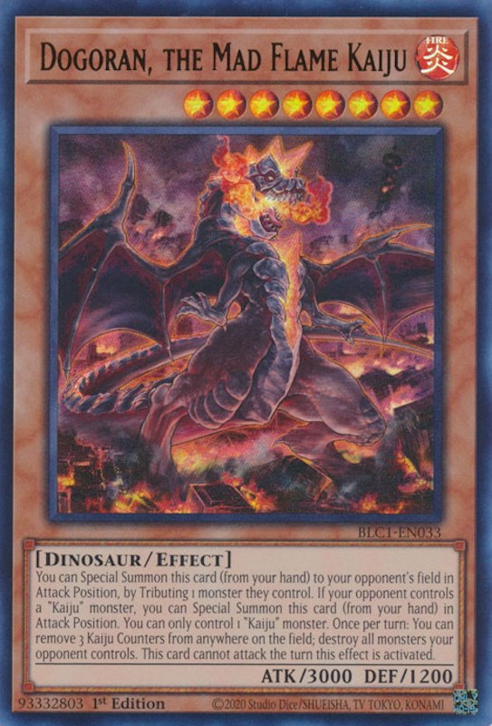 Dogoran, the Mad Flame Kaiju [BLC1-EN033] Ultra Rare | Play N Trade Winnipeg