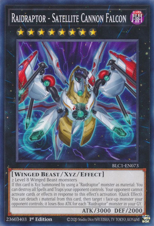 Raidraptor - Satellite Cannon Falcon [BLC1-EN073] Common | Play N Trade Winnipeg