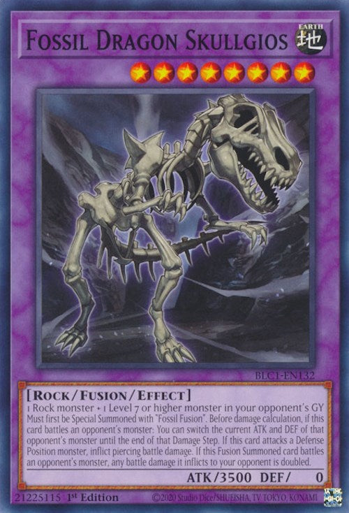 Fossil Dragon Skullgios [BLC1-EN132] Common | Play N Trade Winnipeg