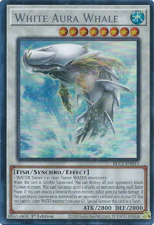 White Aura Whale (Silver) [BLC1-EN011] Ultra Rare | Play N Trade Winnipeg