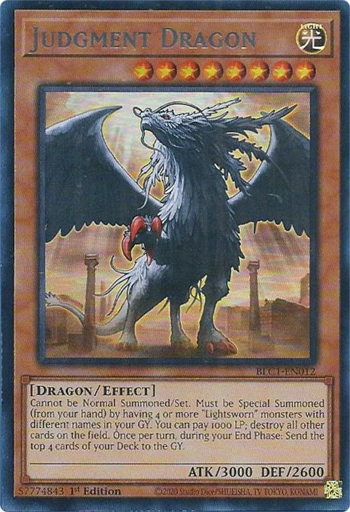 Judgment Dragon (Silver) [BLC1-EN012] Ultra Rare | Play N Trade Winnipeg