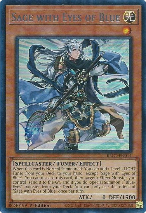 Sage with Eyes of Blue (Silver) [BLC1-EN014] Ultra Rare | Play N Trade Winnipeg