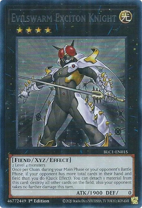 Evilswarm Exciton Knight (Silver) [BLC1-EN015] Ultra Rare | Play N Trade Winnipeg