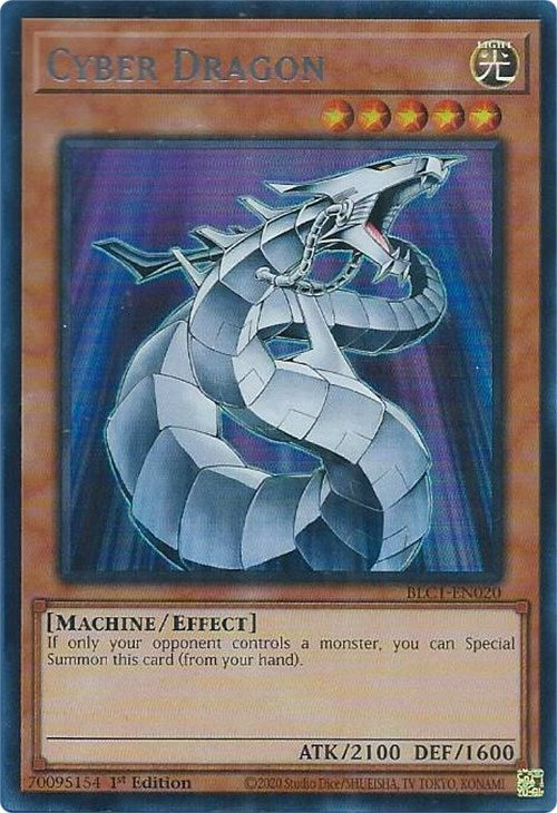 Cyber Dragon (Silver) [BLC1-EN020] Ultra Rare | Play N Trade Winnipeg