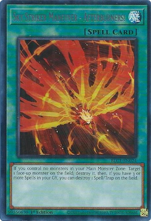 Sky Striker Maneuver - Afterburners! (Silver) [BLC1-EN024] Ultra Rare | Play N Trade Winnipeg