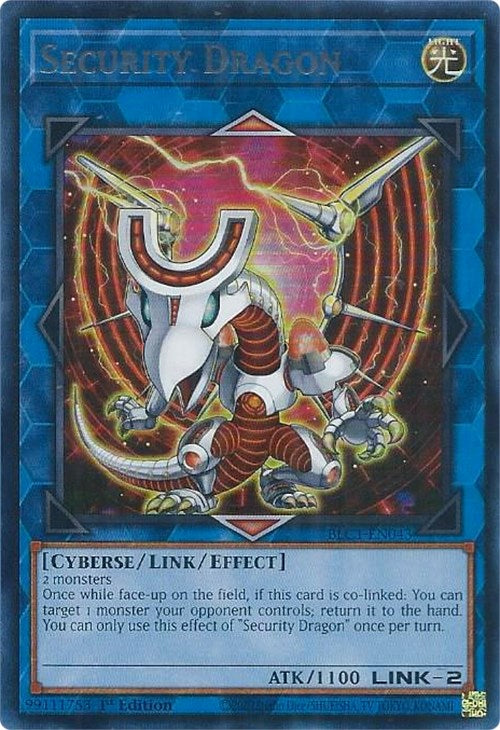 Security Dragon (Silver) [BLC1-EN043] Ultra Rare | Play N Trade Winnipeg